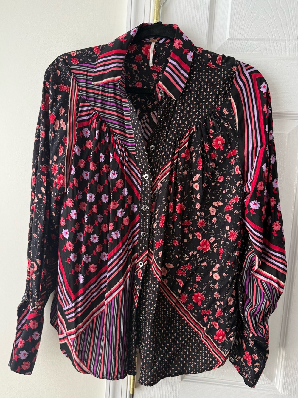Free people Black blouse  Size XS